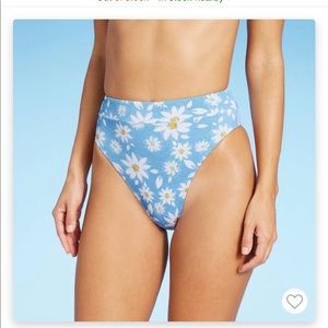 NWT Target Daisy High Waisted Bikinj Bottoms